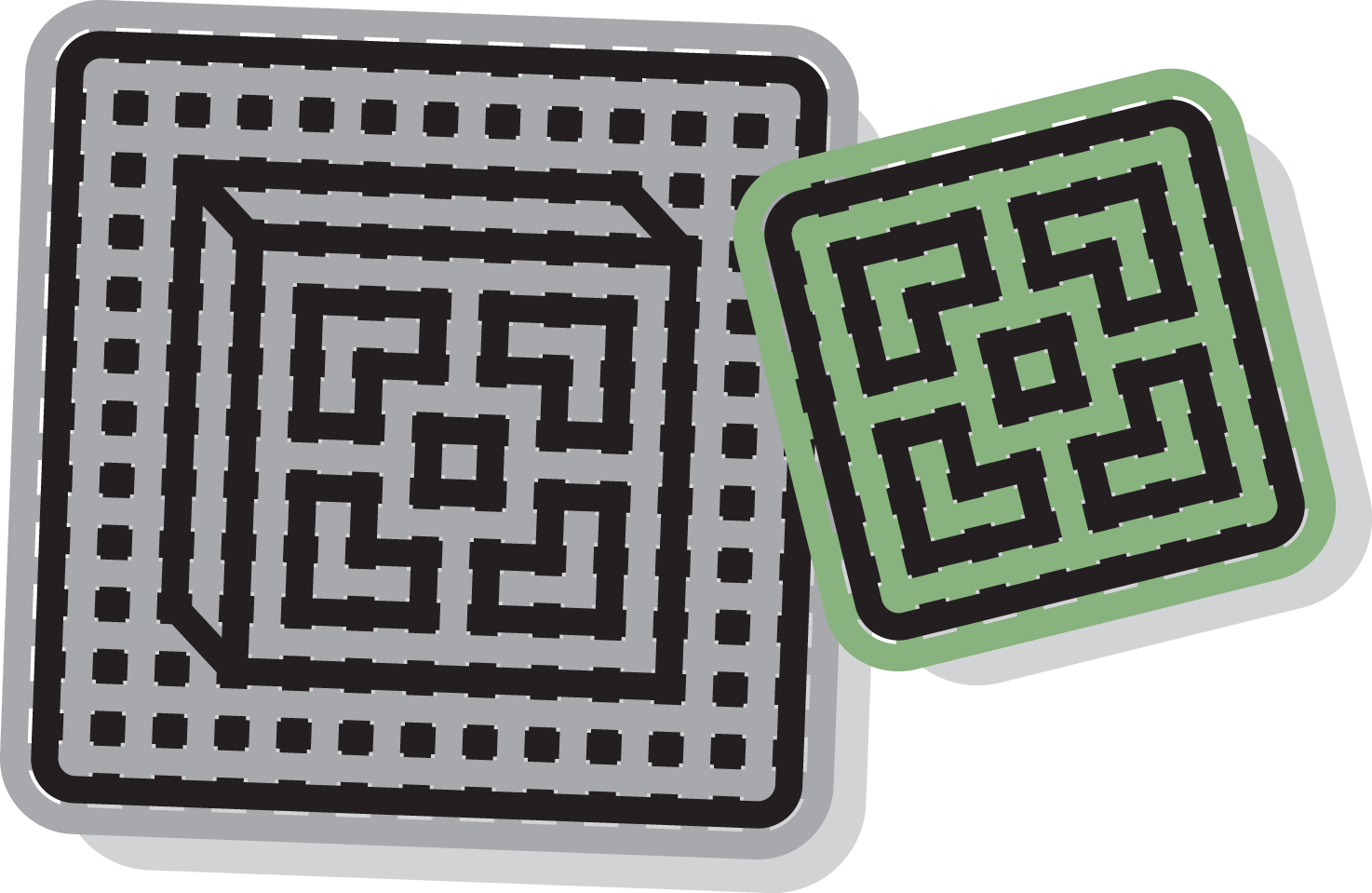 Small square Inset 3D