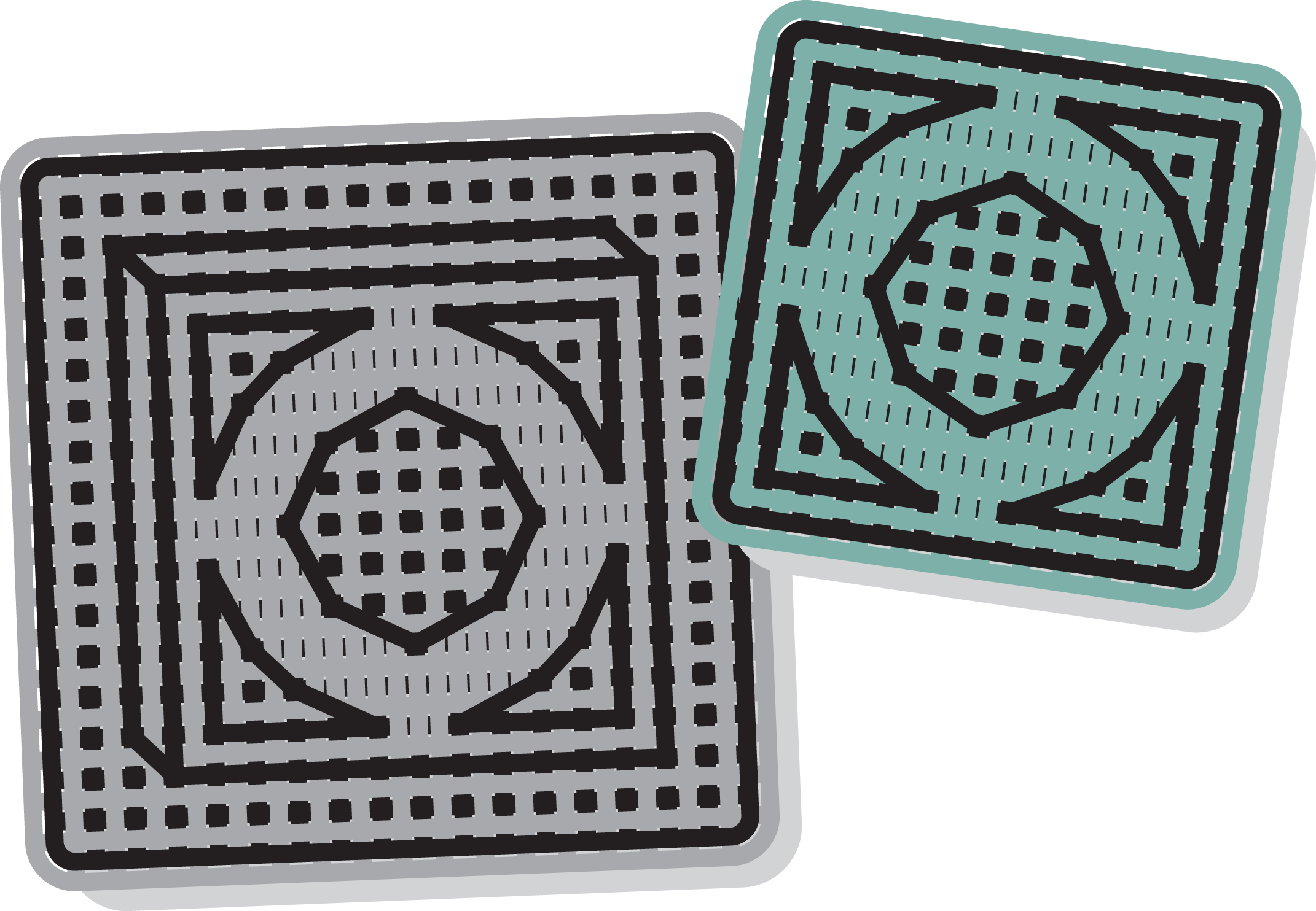 Large square Porthole